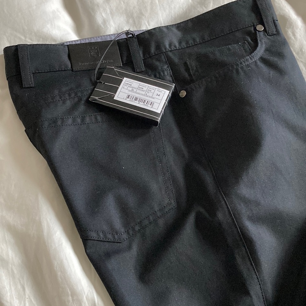 Mens E. Zenga black jean pant 34